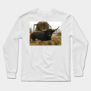 Scottish Highland Cattle Bull 2177 Long Sleeve T-Shirt